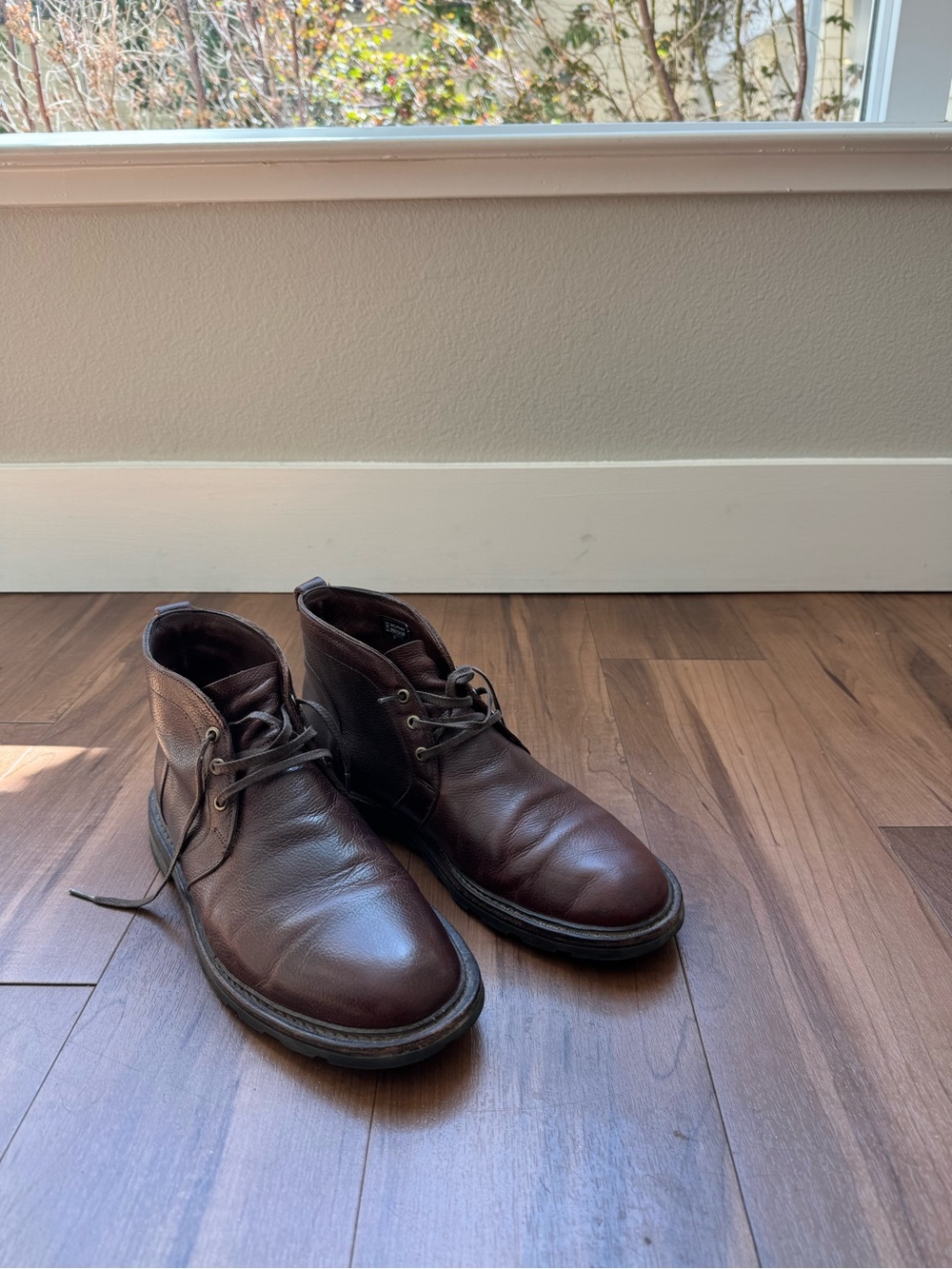 Allen Edmonds Dark Brown Leather Chukka Boots